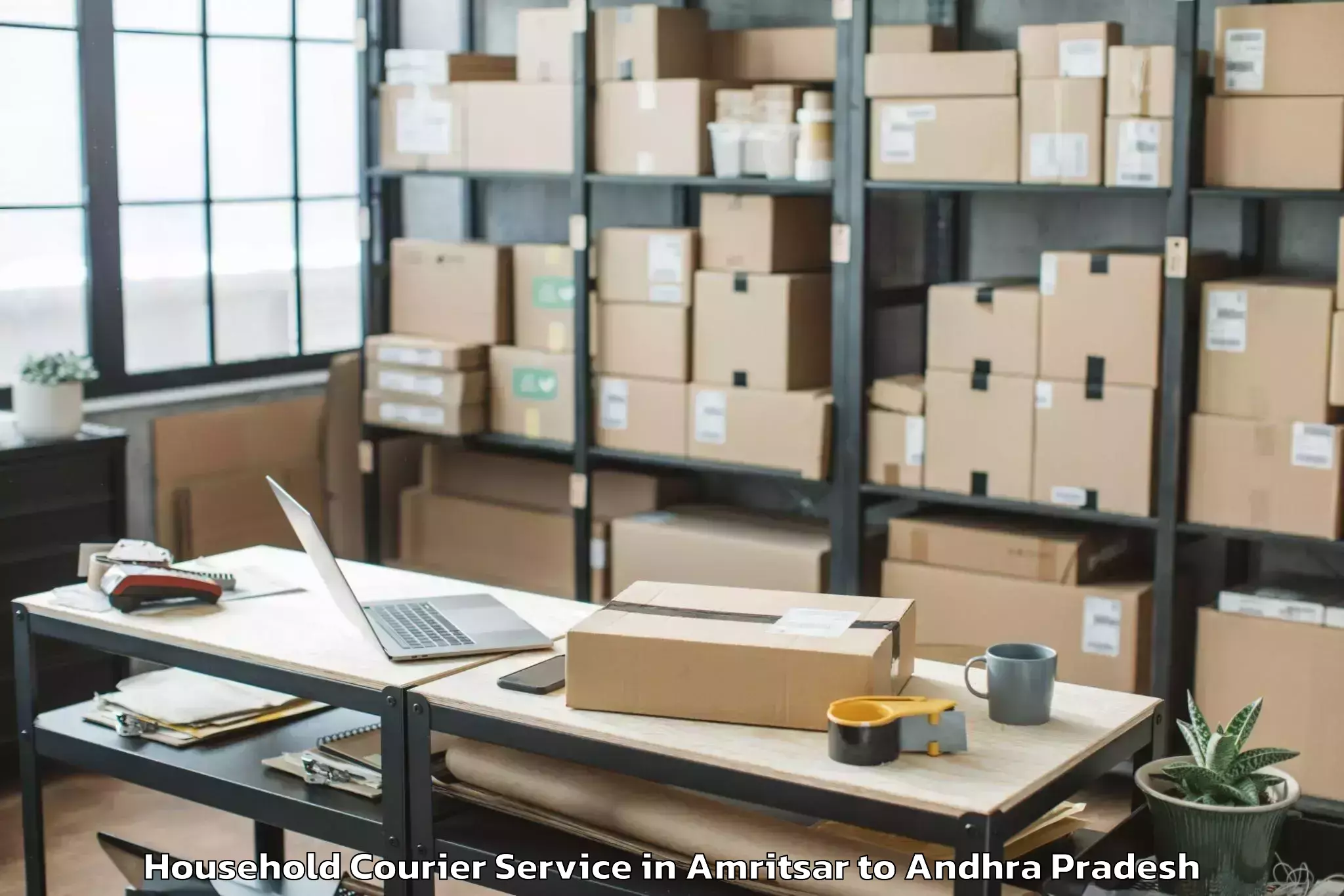 Book Amritsar to Gonegandla Household Courier